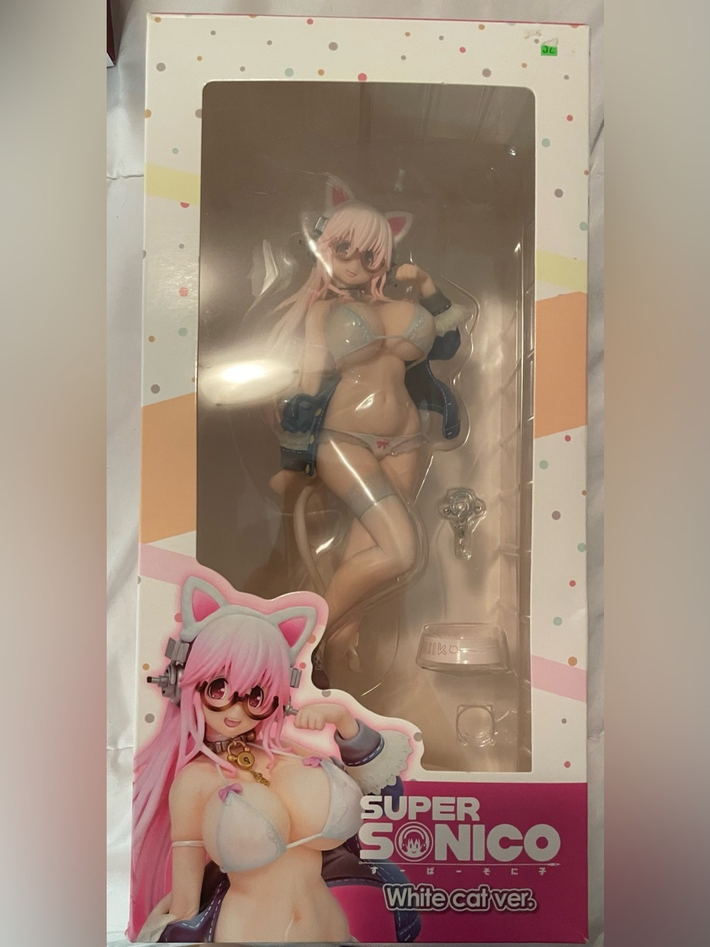 SoniComi Super Sonico White Cat Anime Figure